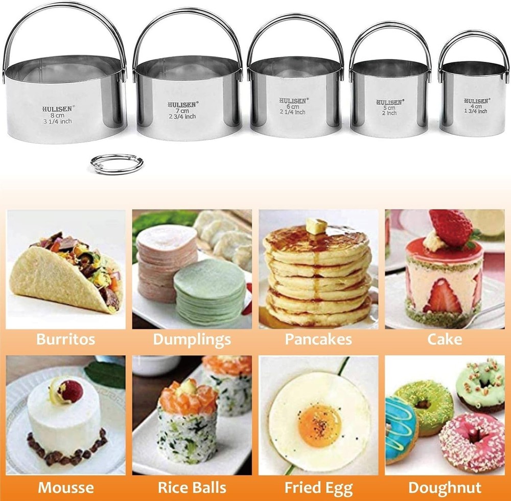 Biscuit Cutter Set Pastry Scraper Dough Blender Flour Duster Baking Tools