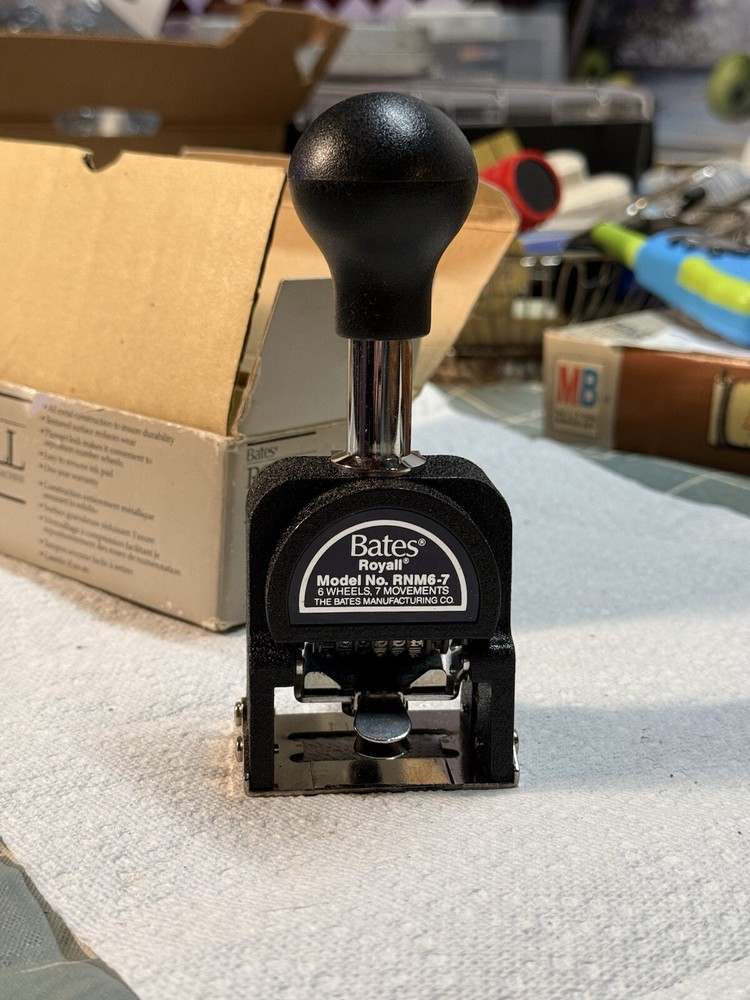 Bates Royall Automatic Numbering Machine # RNM6-7