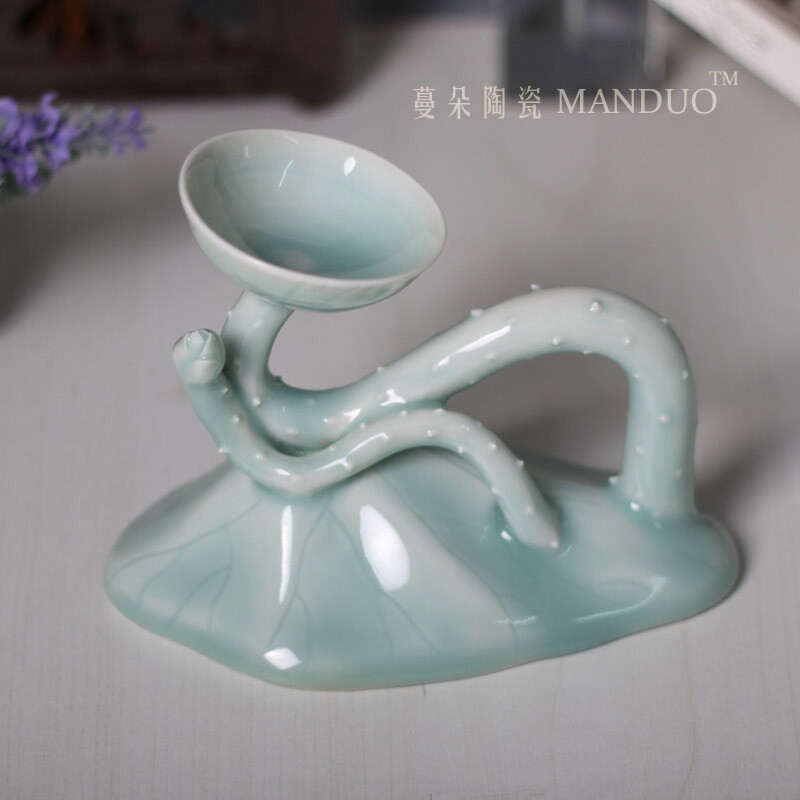 Columnar Candlestick Ceramic Art Candlestick