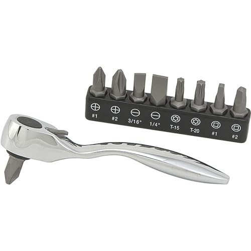 Klutch 11-Pc. Offset Micro Bit Driver Set, 1/4in. Drive