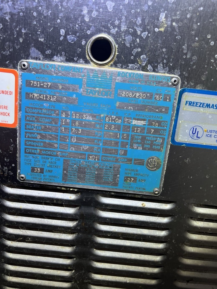 Taylor ice cream maker 907A