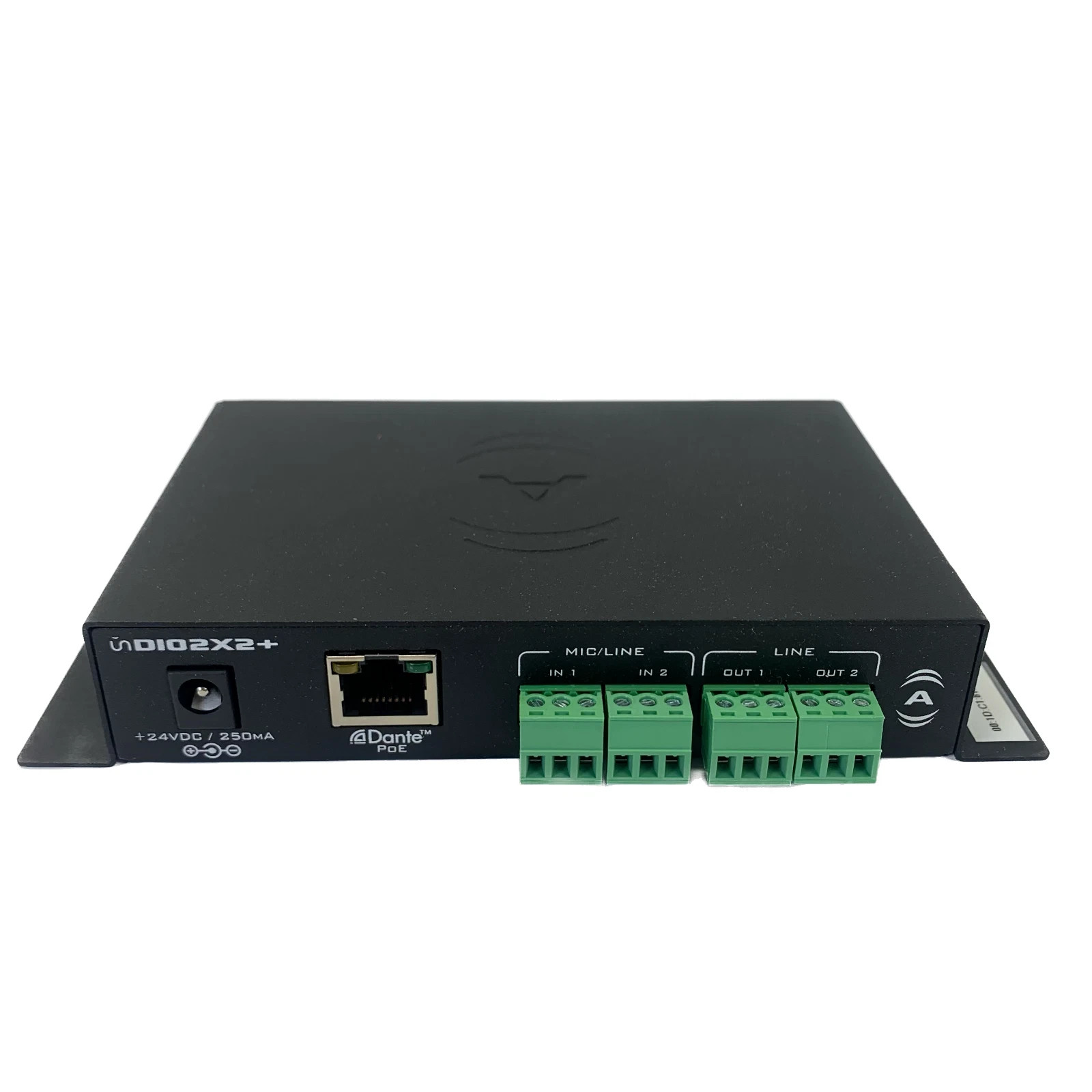 QSC Attero Tech unDIO2X2+ 2 x 2 Dante Audio Interface 2x2-Channel Network I/O