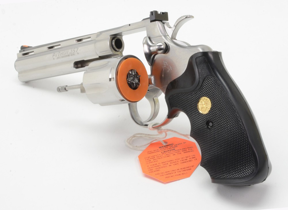 Colt Python, King Cobra, Trooper, .357 Mag Cylinder Protector Ring. NOS Orange