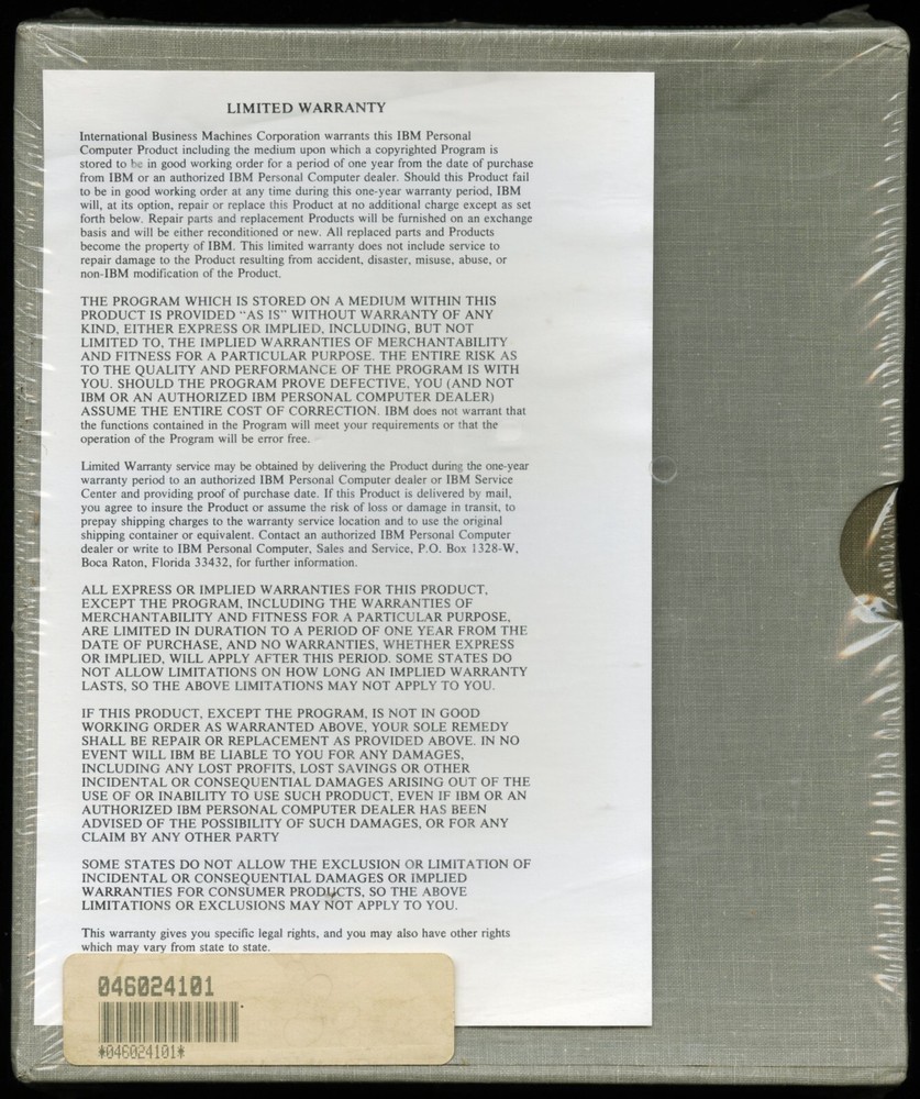 IBM PERSONAL COMPUTER HARDWARE REFERENCE LIBRARY, PCJR 6024101, SEALED