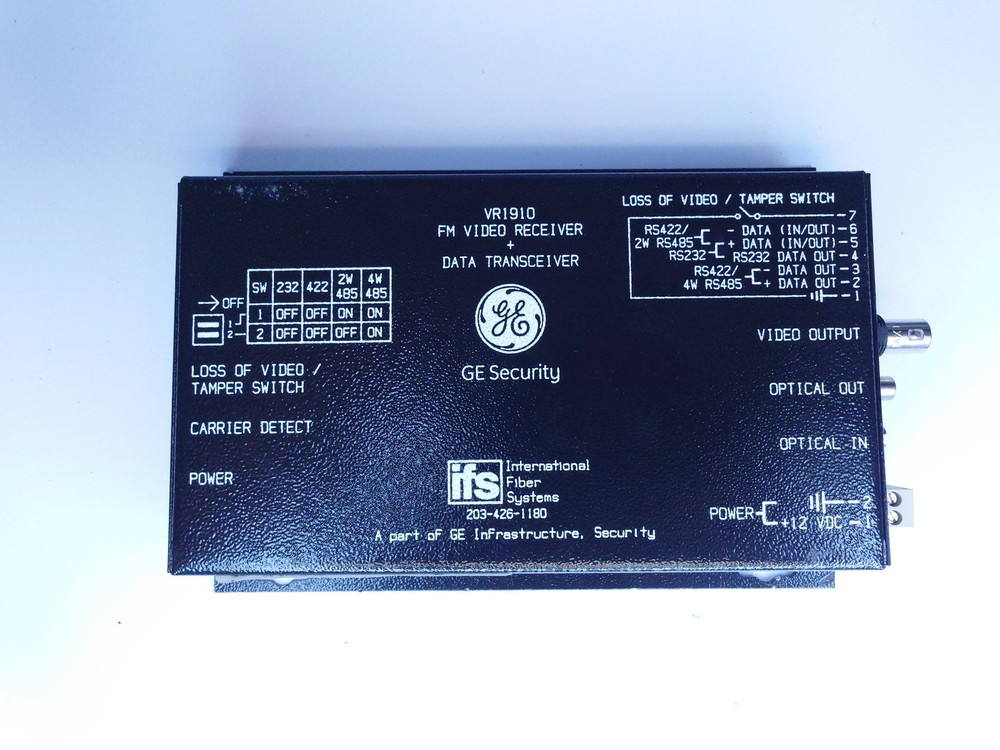 IFS VR1910 FM Video Receiver/Data Transceiver