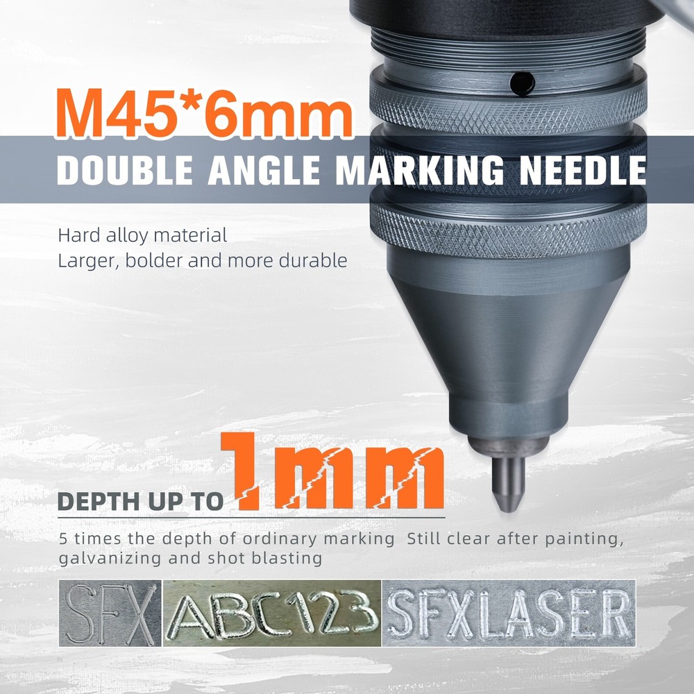 US Pneumatic Dot Peen Marking Machine for VIN Code Chassis Number 150*80mm