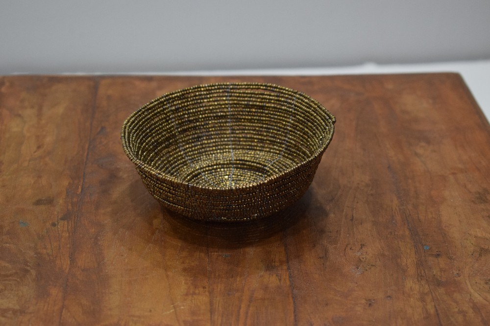 Baskets Indonesian Assorted Round Wire Beaded Baskets