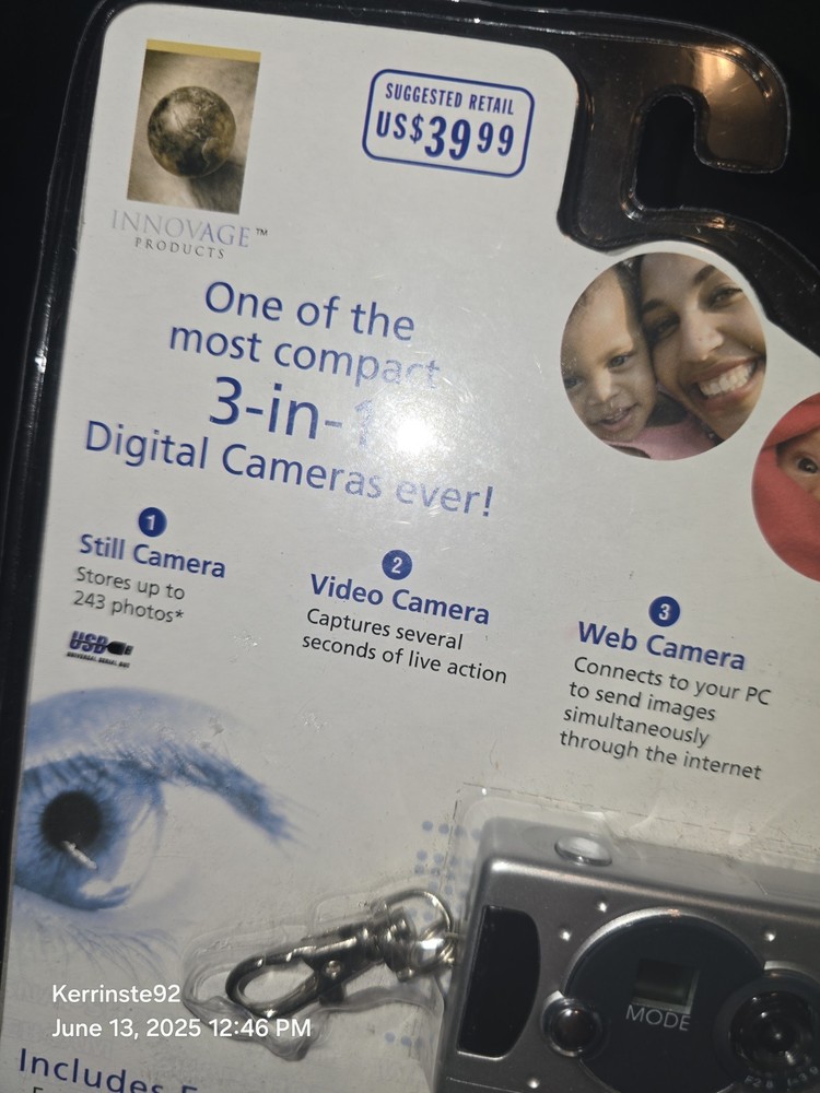 Innovage Mini USB Digital Camera Still Video Web 3-in-1 Camera & Accessory Kit