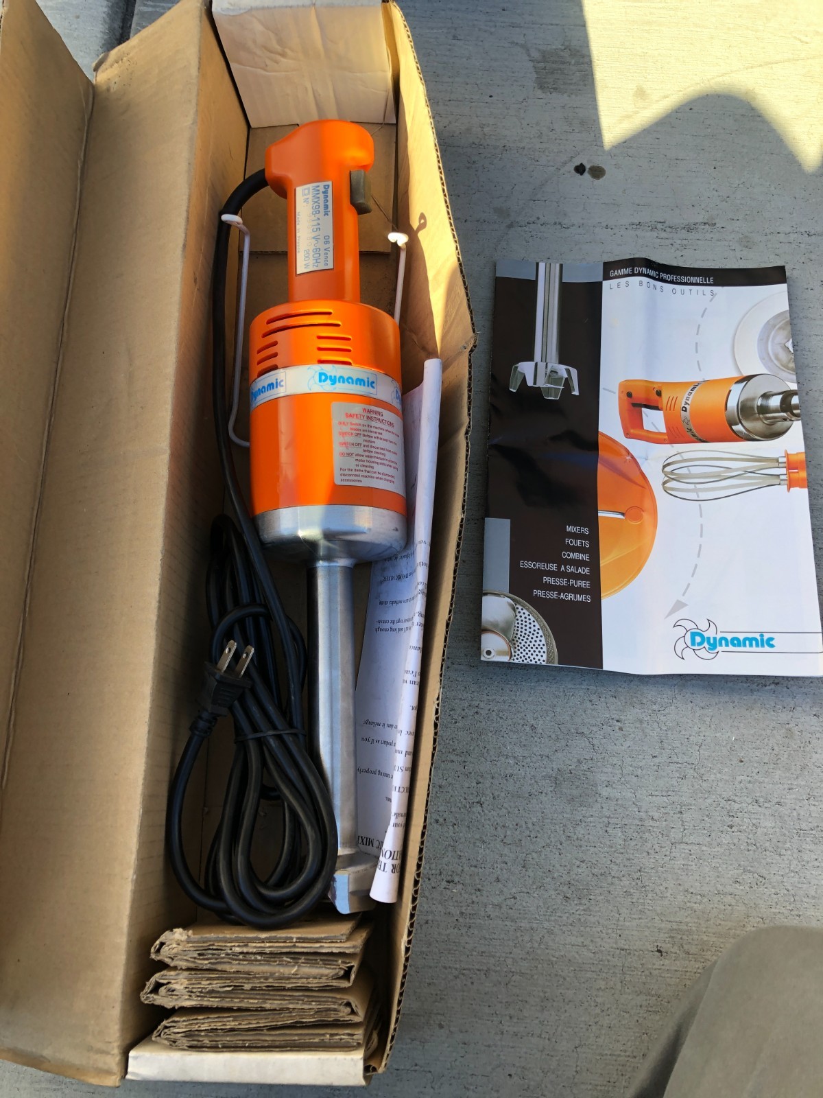 Dynamic International MMX98-115V PMX98 Immersion Mixer/Blender New