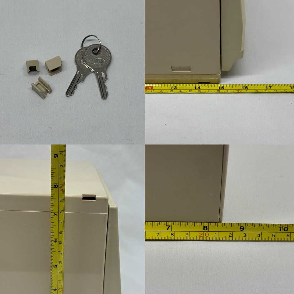 Vintage 5.25 Floppy Disk Storage Case with Key - Pengo Computer Accessories