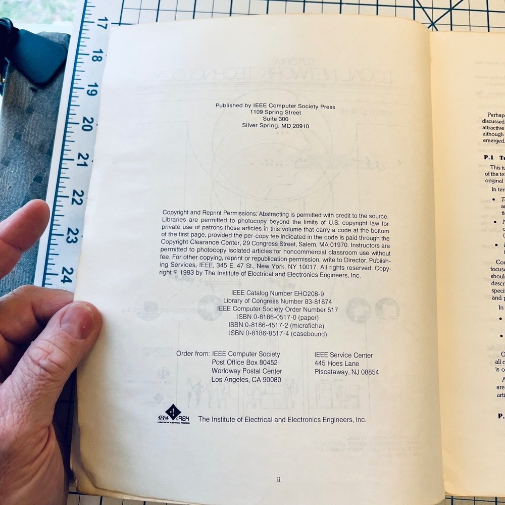Local Network Technology Tutorial Manual William Stallings 1983 Vintage Computer