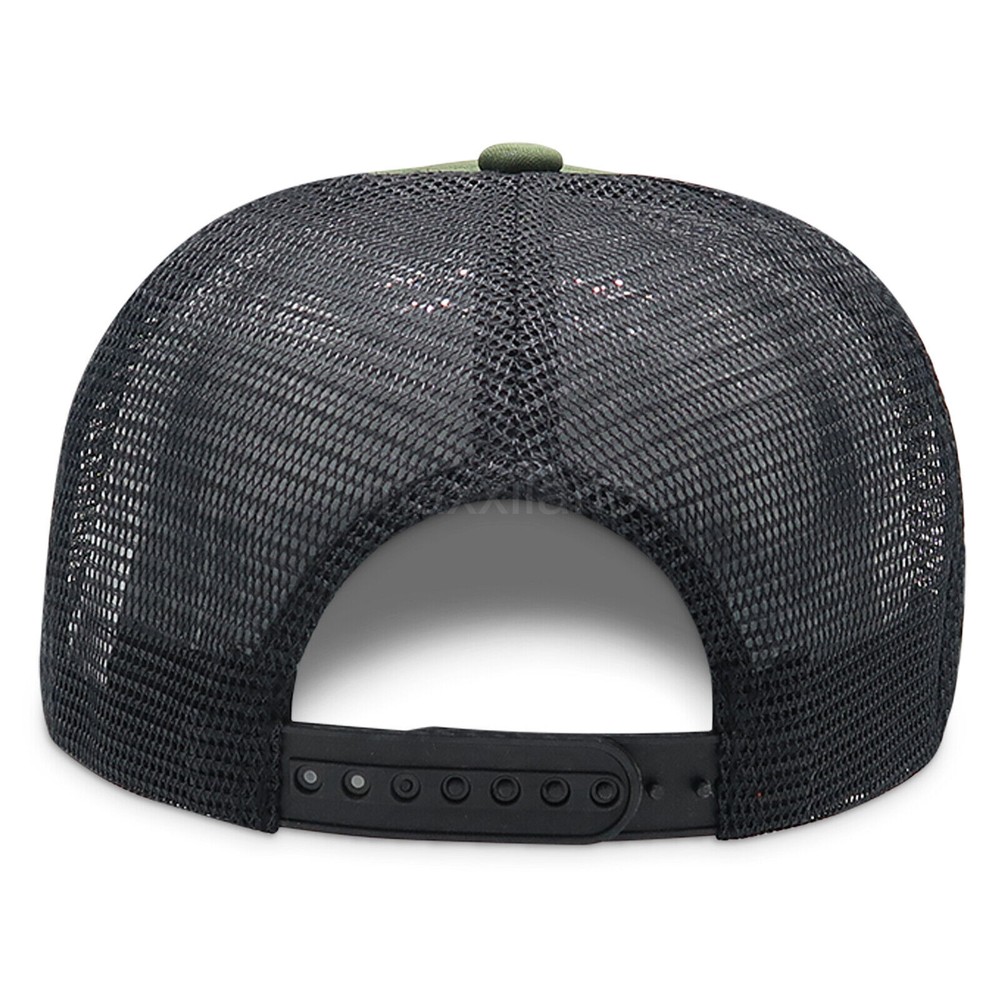 Trucker Hat Foam Mesh Snapback Adjustable Baseball Cap Solid Plain Army Men