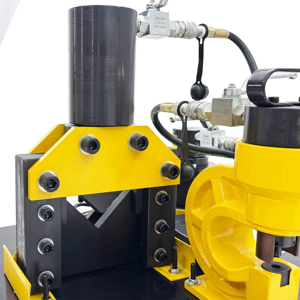 Electric Hydraulic Angle Iron Processing Machine Cutting Punching Chamfering