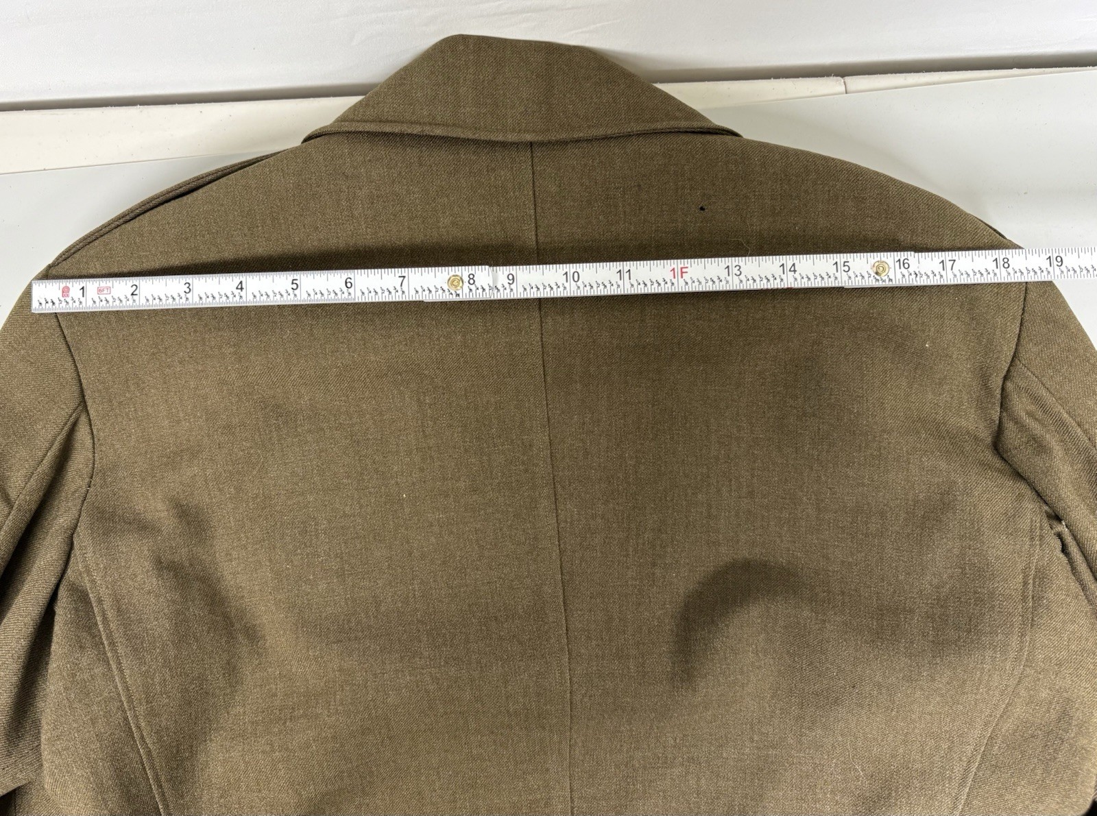 Named WWII 1944 Dated US Army Wool Ike Jacket 36S Original Manly Coats