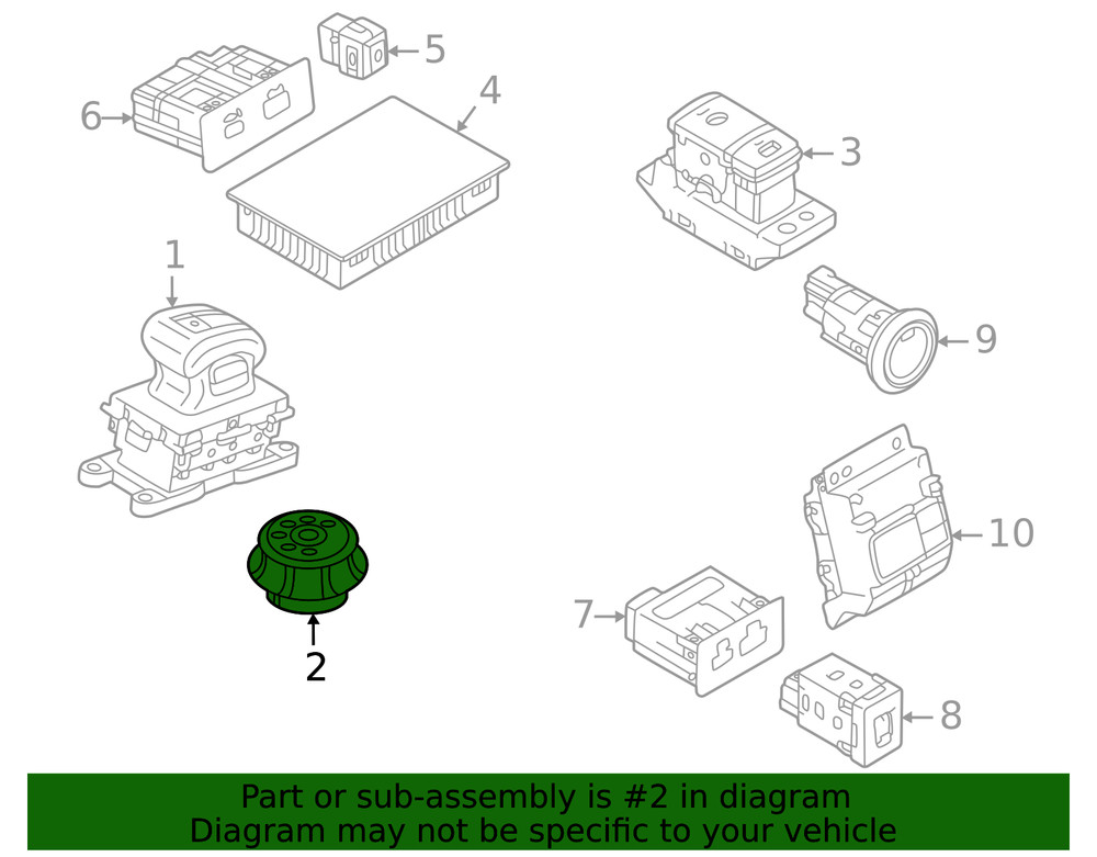 Genuine Mitsubishi Mode Control 8604A066