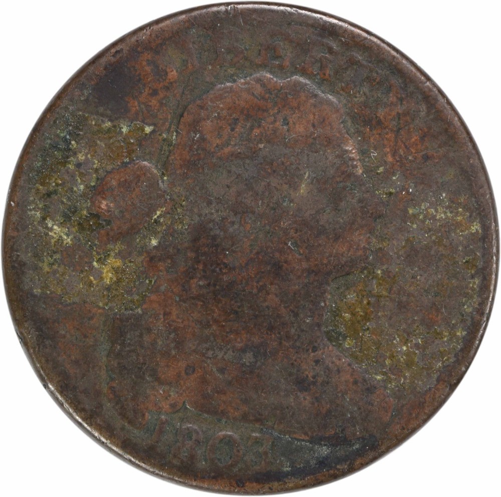 1803 Large Cent AG Uncertified #317