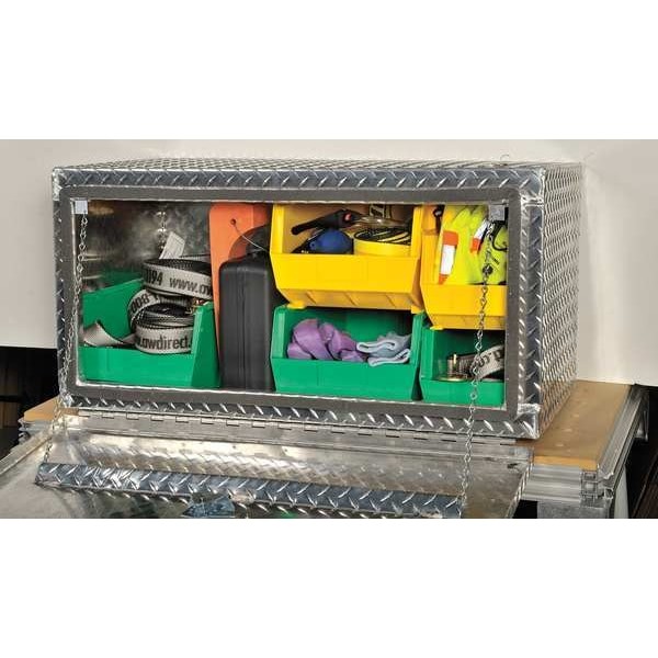 Quantum Storage Systems Qus240yl Hang & Stack Storage Bin, Polypropylene,