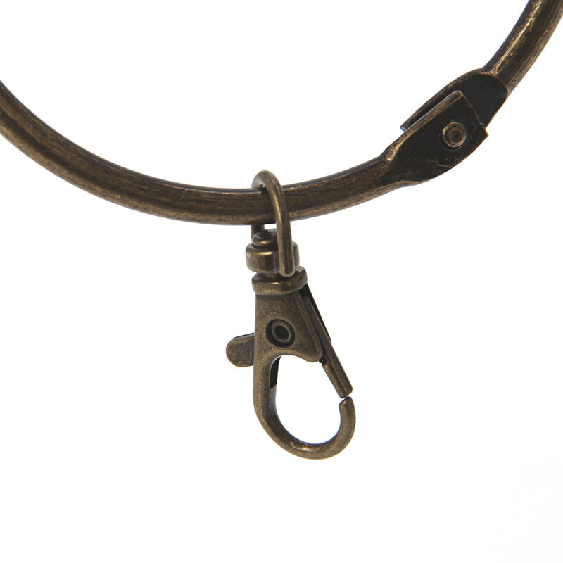 Keyring Keychain Clips Hook Clasps Big for Key Ring Split DIY Bronze Oversize Ne