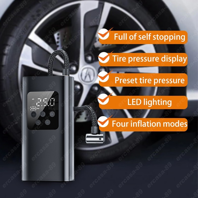 Tire Inflator Car Air Pump Compressor Electric Portable Auto 12V Volt 150 PSI