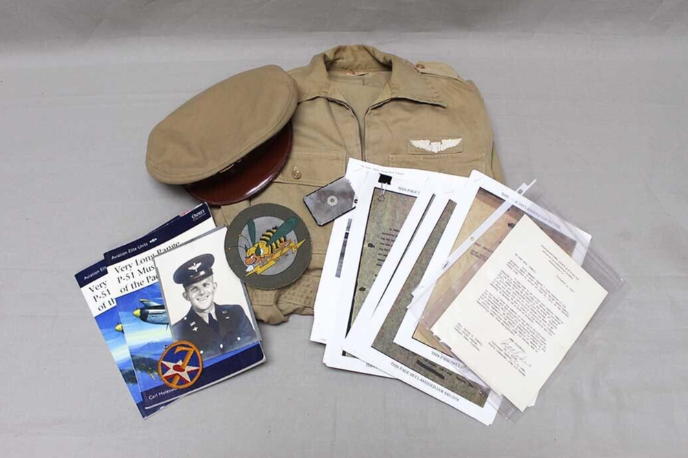 WW2 Group of Capt Powell P-51 Pilot – Pacific . FLU4871