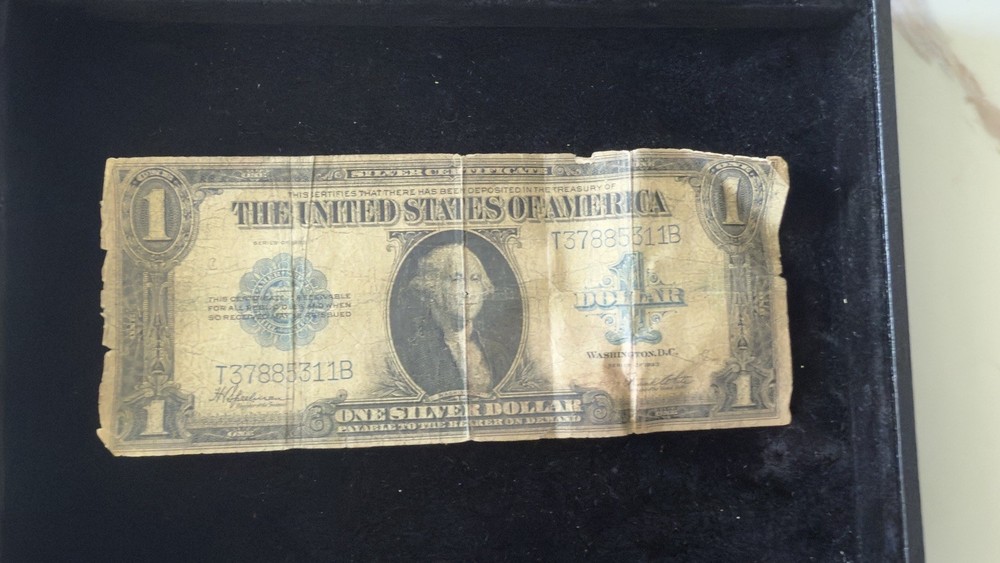 1923 $1 Silver Certificate Large Note Blue Seal