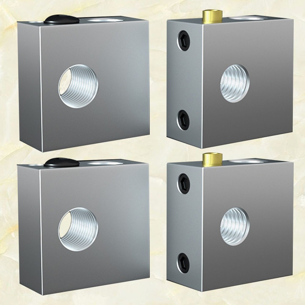 4pcs 3d Printer Heating Block 3d Printer Heater Block (Silver) 3D printer heater