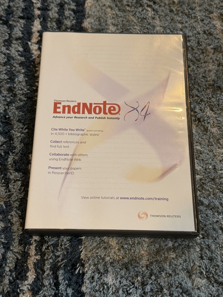 Endnote X4 Workstation for Mac Research Publishing