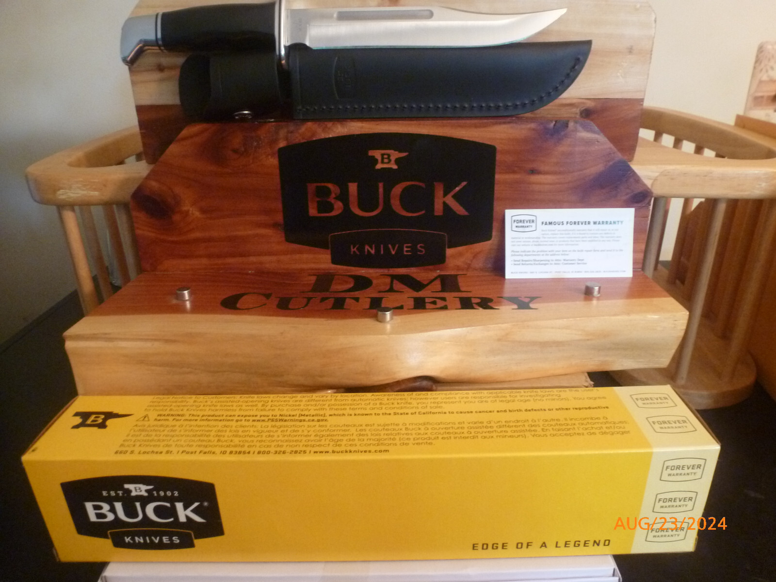 Buck 120 General 120BKS Brand New 2024 Fixed Blade Knife, Leather Sheath USA