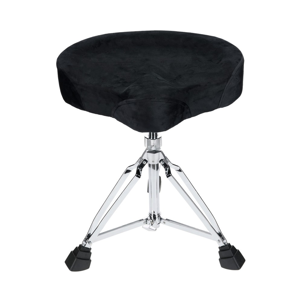 Rockville RDS50 Double Braced Drum Throne Stool 4" Padding, Adjustable+Lockable