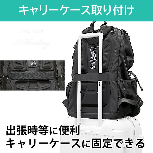 AGS Workers Backpack 40L with Load-Reducing Suspension, Black