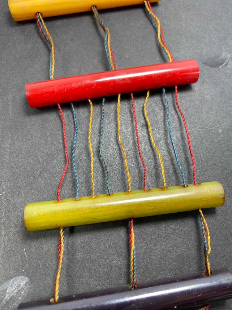 Bakelite String Puzzle Game Optical Illusion Rare Vintage