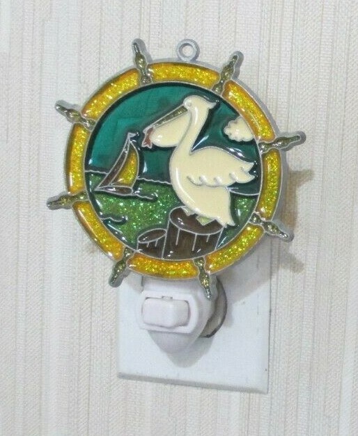 NAUTICAL NIGHTLIGHT (PELICAN SUNCATCHER LIGHT)