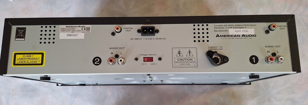 American Audio dcd-pro310 Professional Dj Controller & Dual Cd Player/ Pre-Owned