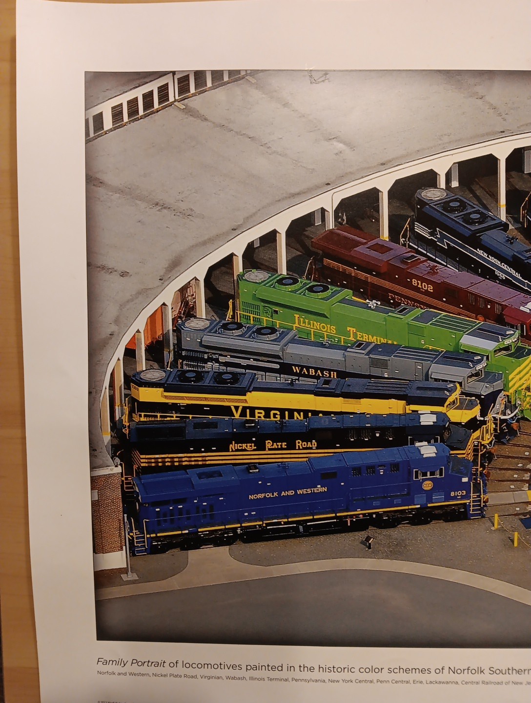 Norfolk Southern 30th Anniversary Spencer NC Train Locomotive Poster 17" By 36"