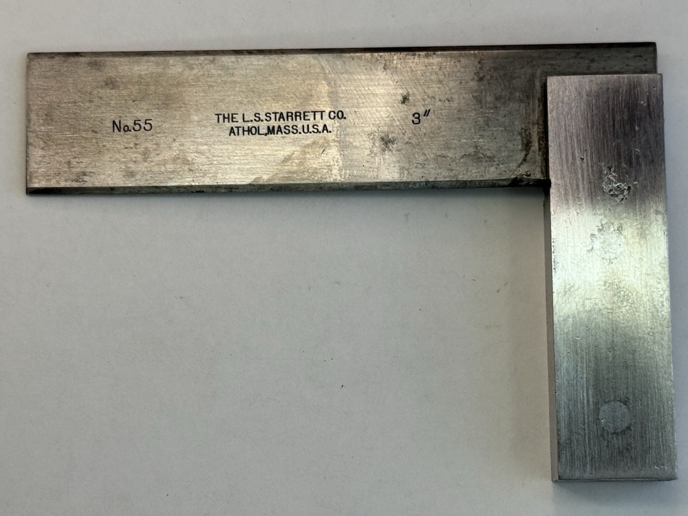 Starrett No.55 3" Square Machine Tools