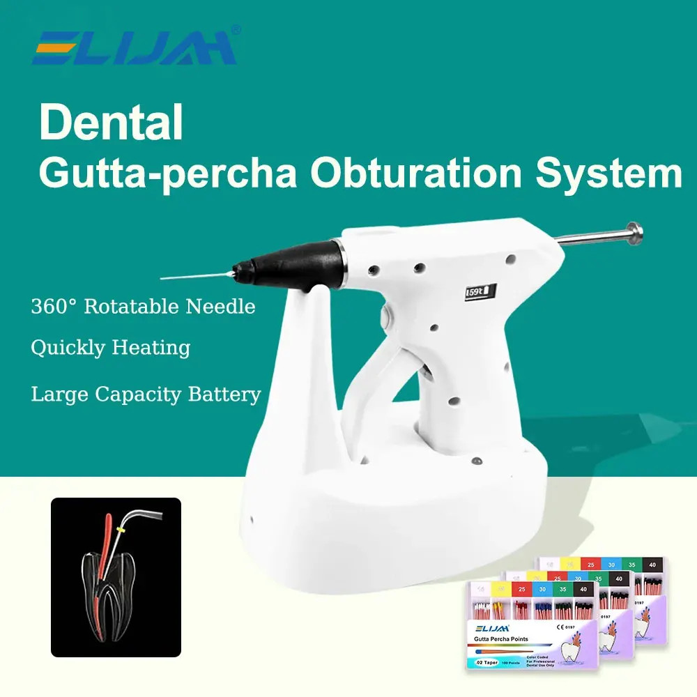 Dental Endo Obturation System 2 in 1 Hot Melt Filling Gun OLED LCD Display 4Tips