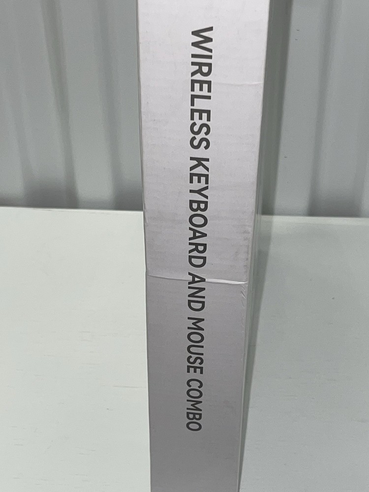 Wireless Keyboard and Mouse Combo, 2.4G Full Size Wave Keys Ergonomic