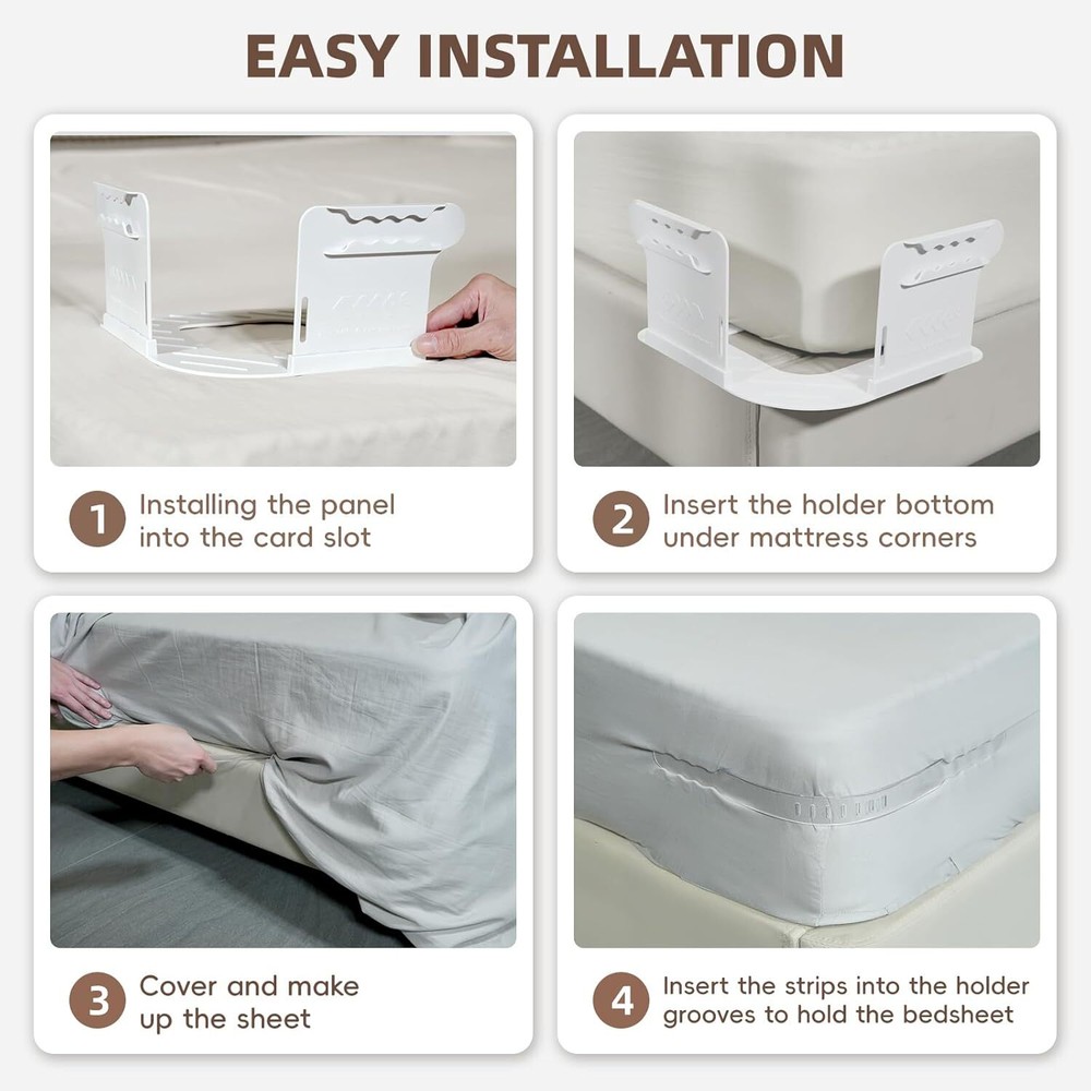 Bed Sheet Holders for Corners Fitted Sheet Holder Keep Sheets Bed Sheet Straps