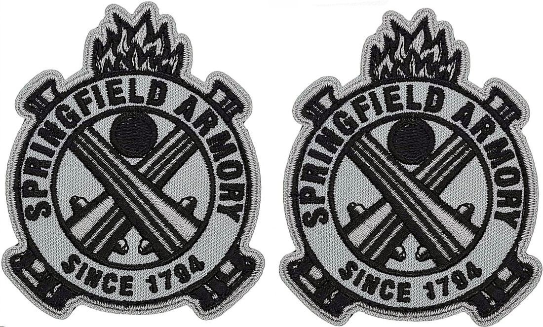 Springfield Armory Embroidered Patch  - 2PC - 3.0 inch iron on or Sew