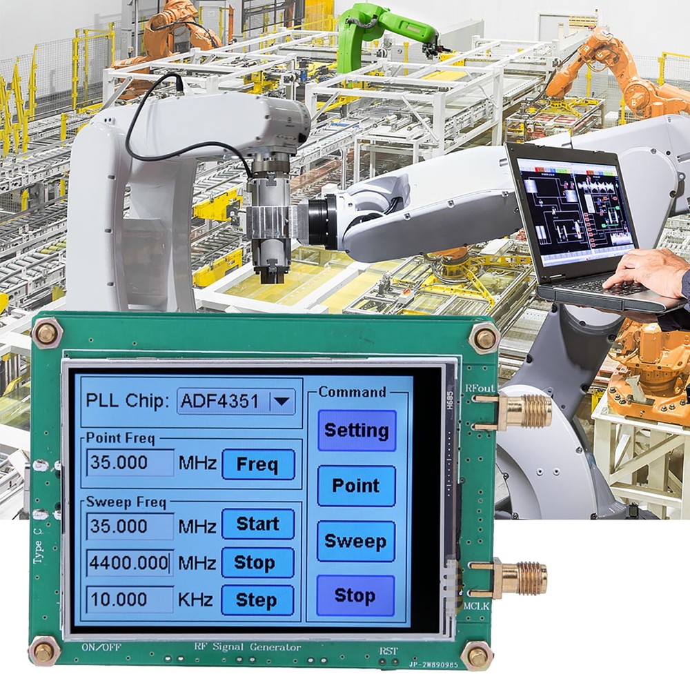 Full Touch Screen Signal Generator RF ADF4350 Module For Wireless Infrastructure