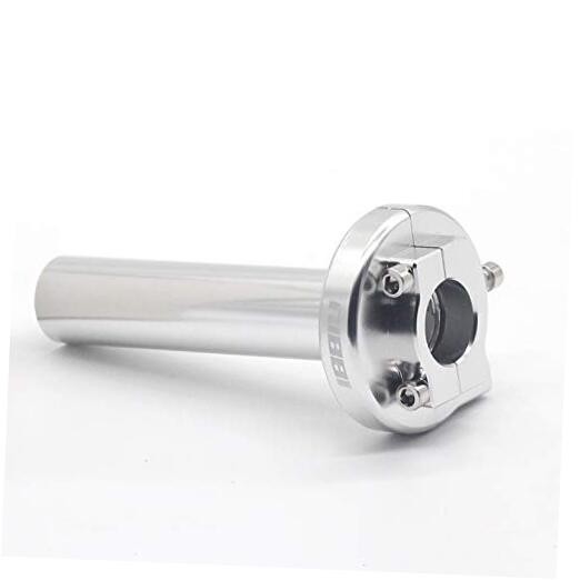 New Throttle Grip Replacement High Performance Adjustable Modified silver