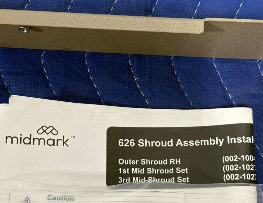Midmark 626 Exam Table Shroud Assembly Installation Kit