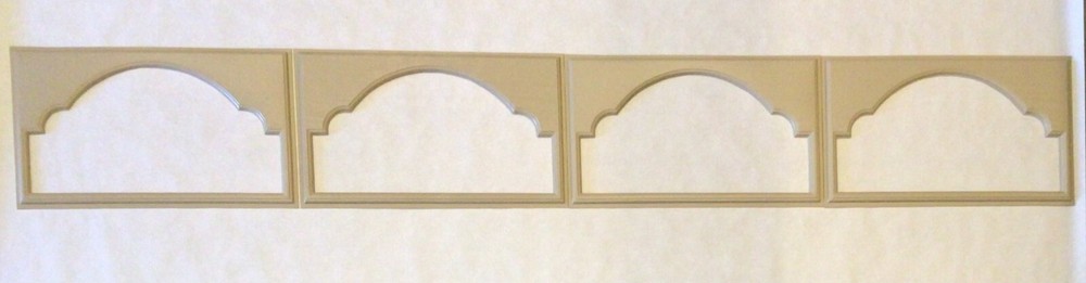 4 Amarr Cathedral Replacement Insert for Short Panel Amar Garage Door Wicker Tan