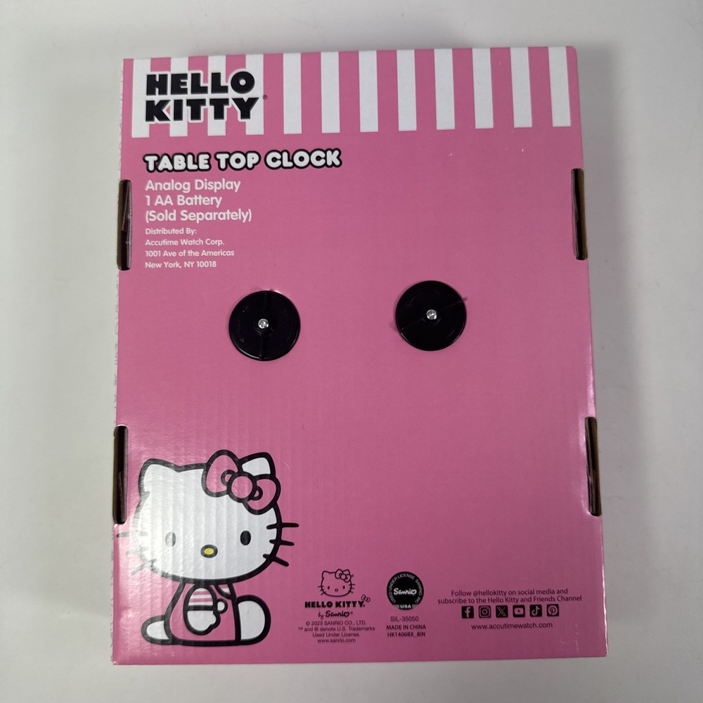 Sanrio Hello Kitty Table Top Analog Clock