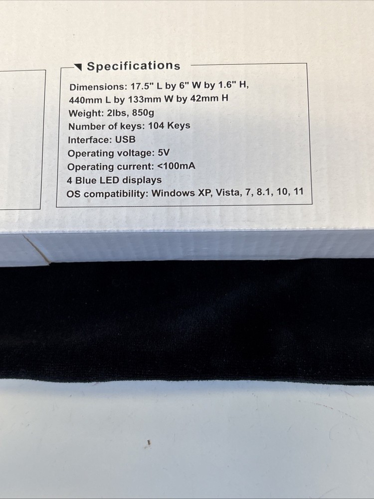 NIB Thermaltake Computer K-01 Keyboard