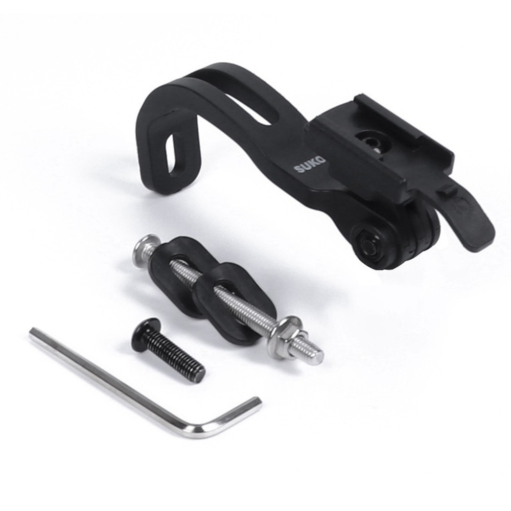 Secure Bike Computer Support with Front Fork Installed Bicycle Light Stand