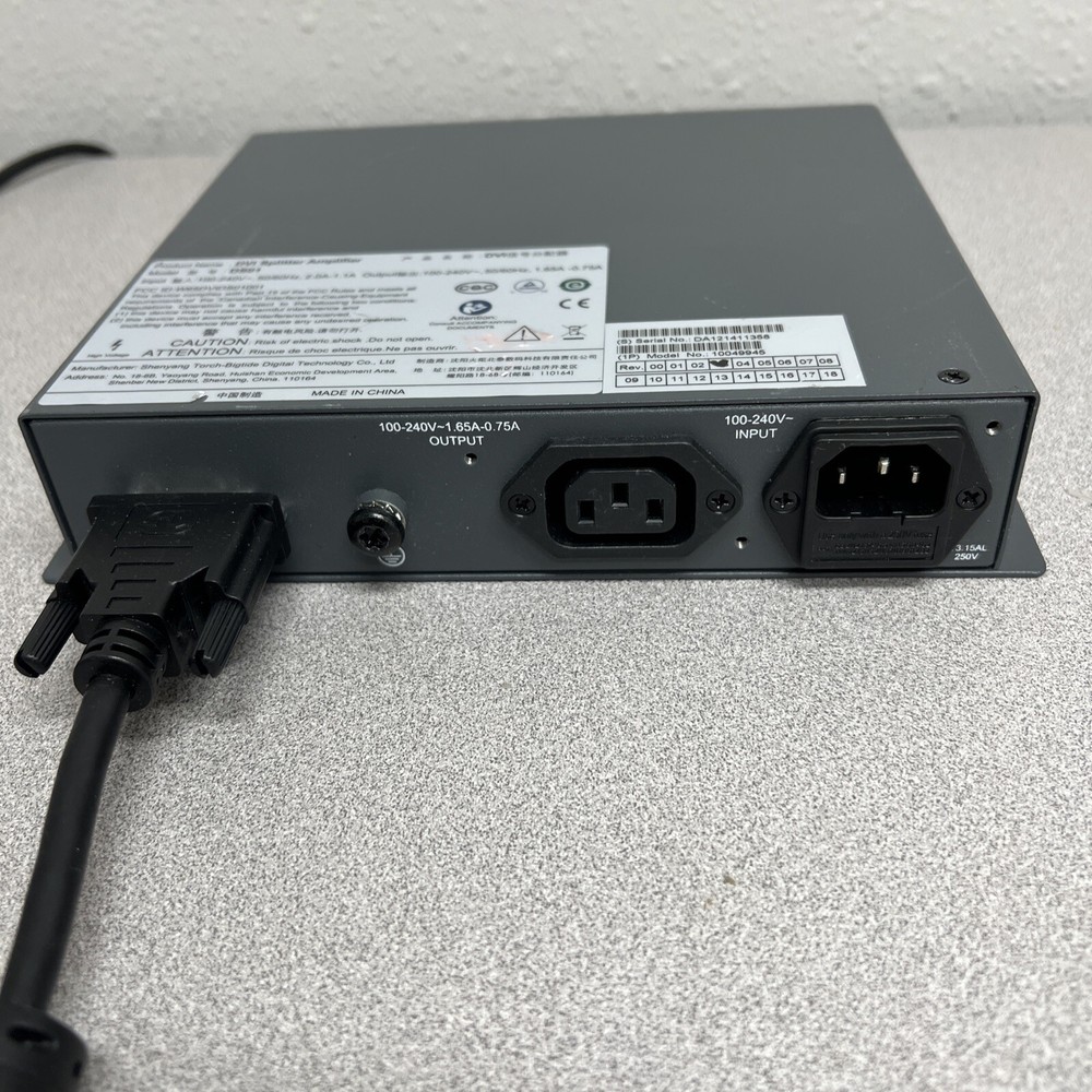 DVI Splitter Amplifier DS01 4 Port