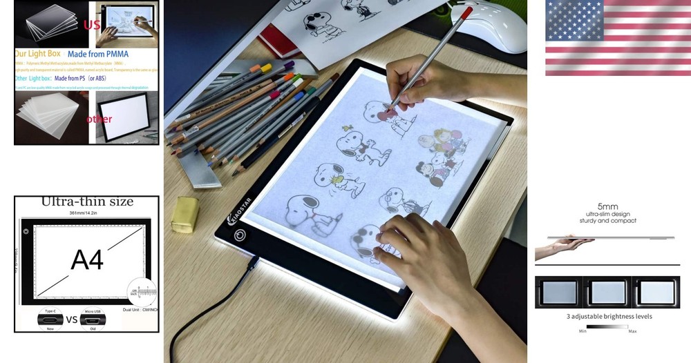 USB Light Box for Artists, Animation