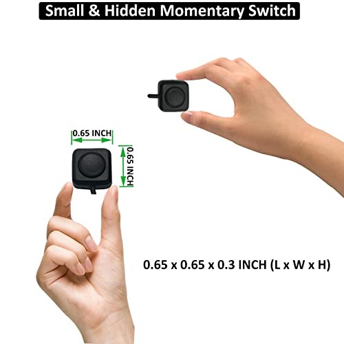 12V 24V Mini Momentary Push Button ON-Off Switch [2 Momentary Switch - Mini