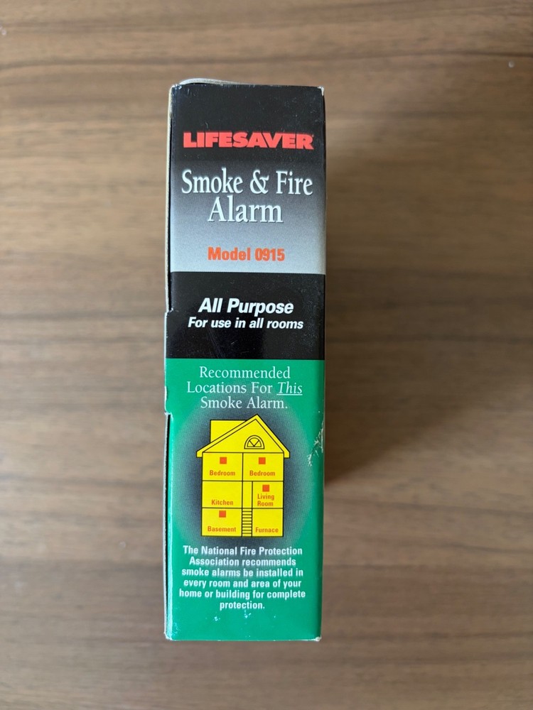 Kidde Lifesaver Smoke/Fire Alarm Model #0915 Basic Battery Powered
